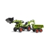 Traktors ar pedāļiem ar kausu un piekabi FALK CLAAS AVEC Green