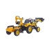 Трактор с педалями с ковшом и прицепом FALK KOMATSU Yellow