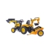 Трактор с педалями с ковшом и прицепом FALK KOMATSU Yellow