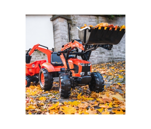 Bērnu stumjamā mašīna traktors ar piekabi FALK KUBOTA