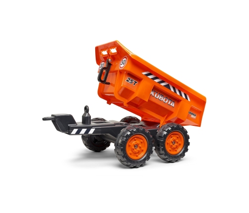Bērnu stumjamā mašīna traktors ar piekabi FALK KUBOTA