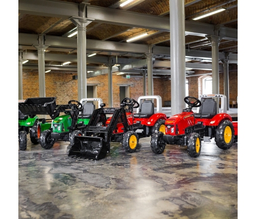 Traktors ar pedāļiem ar piekabi FALK Red Supercharger