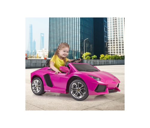 Bērnu elektroauto FEBER Lamborghini Aventador Pink