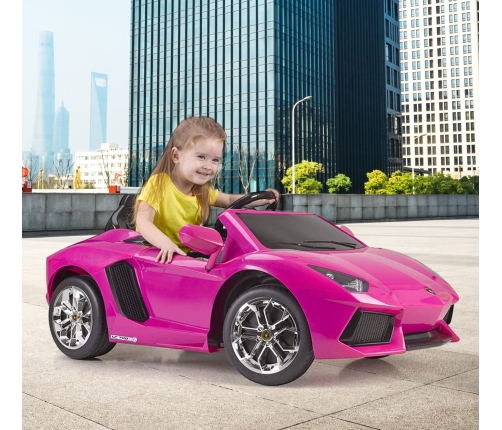 Bērnu elektroauto FEBER Lamborghini Aventador Pink