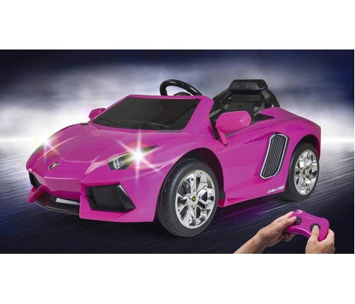 Bērnu elektroauto FEBER Lamborghini Aventador Pink