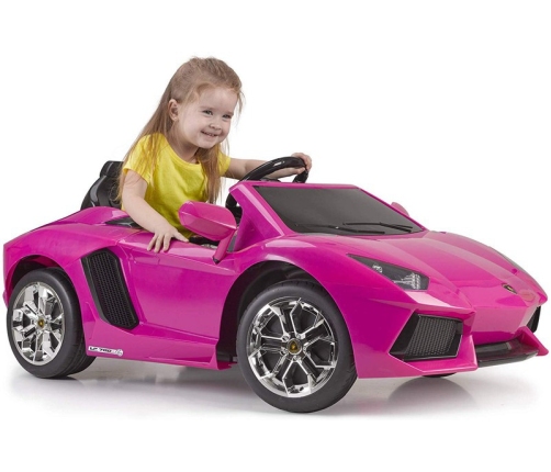 Bērnu elektroauto FEBER Lamborghini Aventador Pink