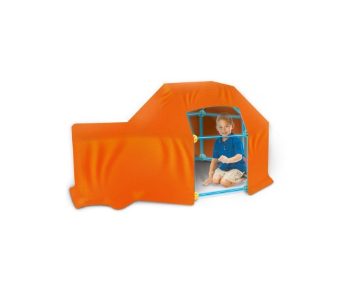 WOOPIE Duże Klocki Konstrukcyjny Namiot Zestaw Słomki Rurki 128 el.