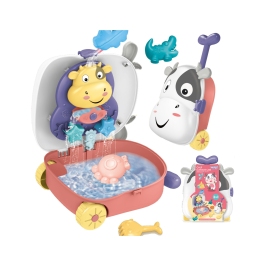 WOOPIE Zestaw do Piasku 3w1 Walizka Krówka Stolik Wodny