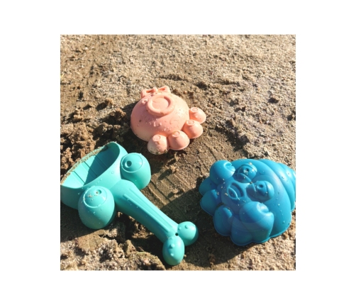 WOOPIE Zestaw do Piasku 3w1 Walizka Krówka Stolik Wodny