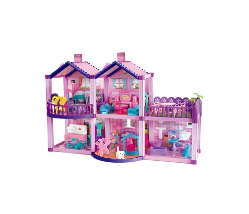 Leļļu mājiņa WOOPIE PONY FANTASY VILLA 120 el.