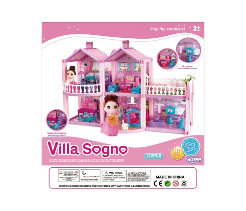 Leļļu mājiņa WOOPIE PONY FANTASY VILLA 120 el.