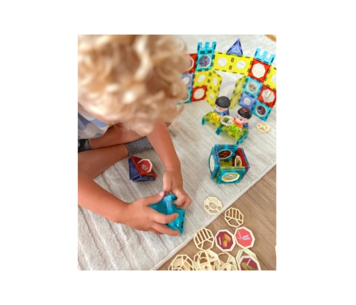 WOOPIE Klocki Magnetyczne Zamek 98 el.