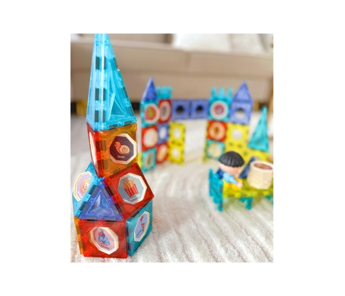 WOOPIE Klocki Magnetyczne Zamek 98 el.