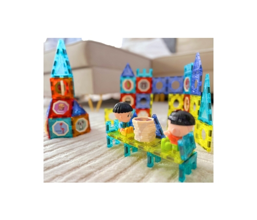 WOOPIE Klocki Magnetyczne Zamek 98 el.