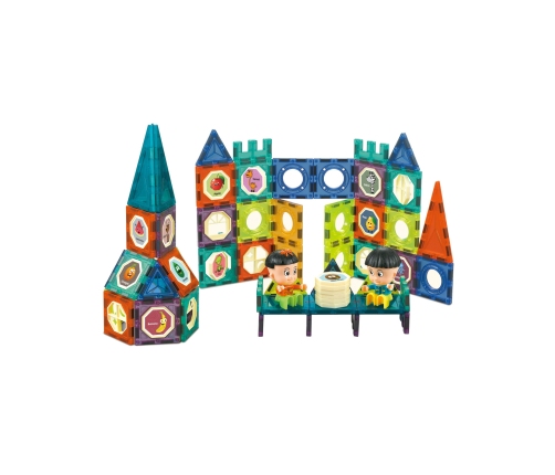 WOOPIE Klocki Magnetyczne Zamek 98 el.