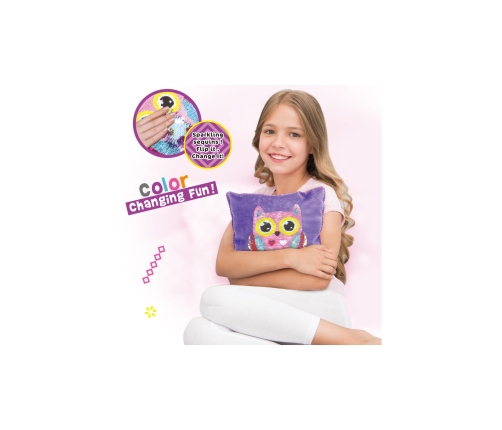 WOOPIE ART&FUN Zestaw Kreatywny Poduszka do Ozdobienia Sówka