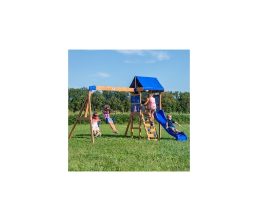 Drewniany Plac Zabaw Aurora Domek Zjeżdżalnia Backyard Discovery