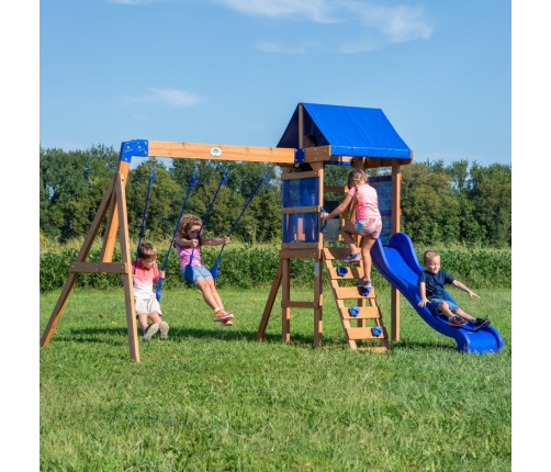 Drewniany Plac Zabaw Aurora Domek Zjeżdżalnia Backyard Discovery