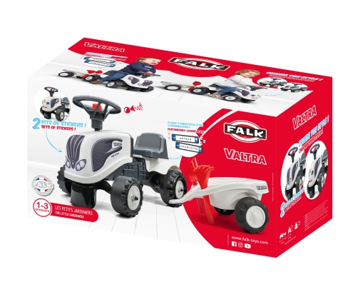 FALK Baby Valtra White Детская трактор-каталка