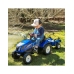 Трактор с педалями с прицепом FALK New Holland Blue