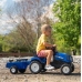 Traktors ar pedāļiem ar piekabi FALK New Holland Blue