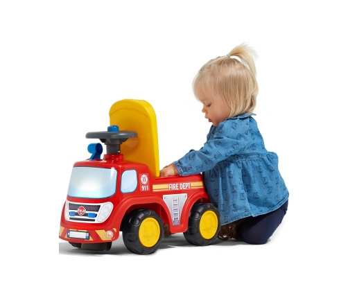 Stumjamā mašīna FALK Fireman Red