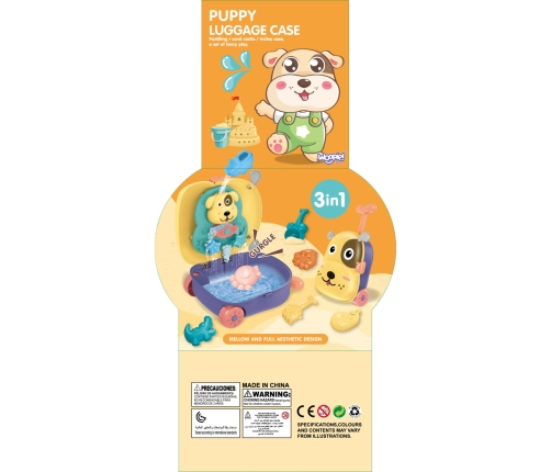 WOOPIE Zestaw do Piasku 3w1 Walizka Piesek Stolik Wodny