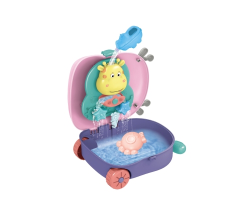 WOOPIE Zestaw do Piasku 3w1 Walizka Jelonek + Zabawka Wodna