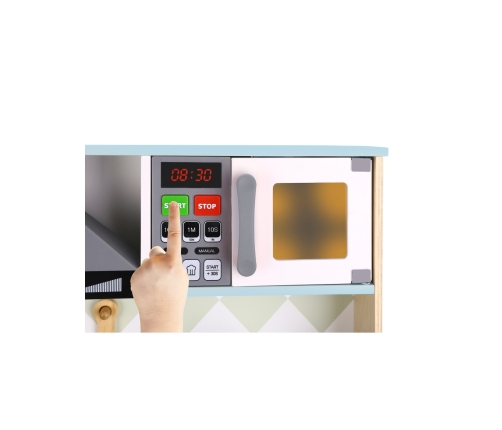 TOOKY TOY Duża Drewniana Kuchnia dla Dzieci 10 el. FSC