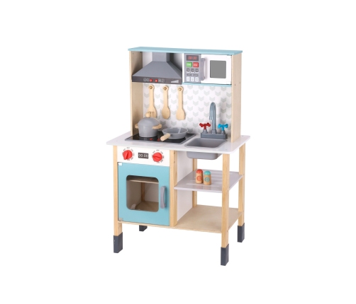 TOOKY TOY Duża Drewniana Kuchnia dla Dzieci 10 el. FSC