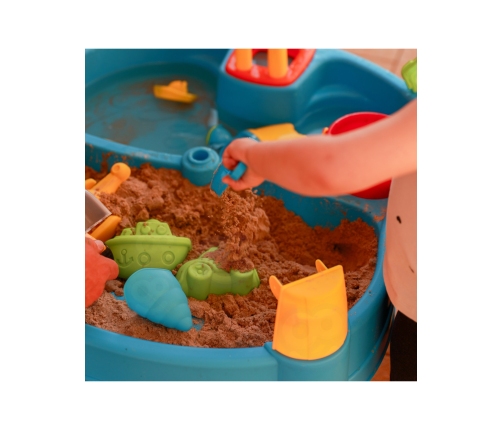 WOOPIE Stolik Wodny 2w1 Piaskownica Młyn 14 akc.