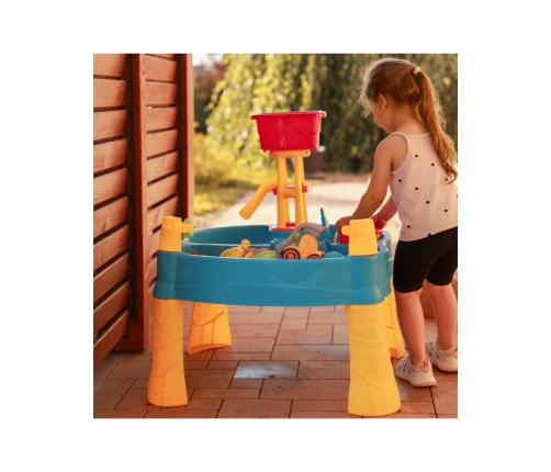 WOOPIE Stolik Wodny 2w1 Piaskownica Młyn 14 akc.