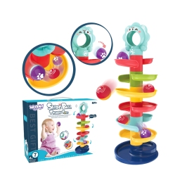 WOOPIE BABY Kulodrom Tor Kulkowy Zestaw Spirala + 2 Kulki