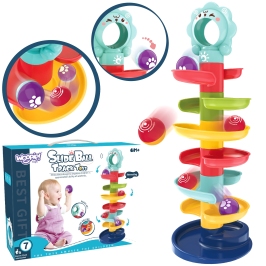 WOOPIE BABY Kulodrom Tor Kulkowy Zestaw Spirala + 2 Kulki