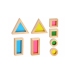 TOOKY TOY Drewniane Kolorowe Klocki Lustra Zestaw 8 el. FSC