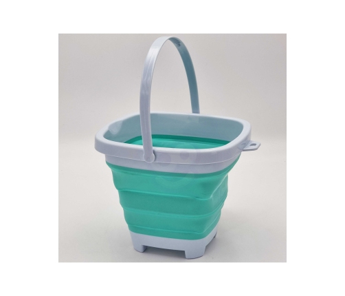 WOOPIE Wiaderko Składane Kwadratowe Niebieskie