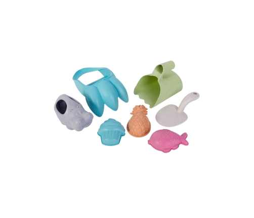 WOOPIE GREEN Zestaw do Piasku z Pazurami 7 el. BIODEGRADOWALNY ORGANICZNY MATERIAŁ