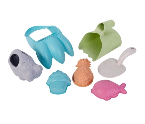 WOOPIE GREEN Zestaw do Piasku z Pazurami 7 el. BIODEGRADOWALNY ORGANICZNY MATERIAŁ