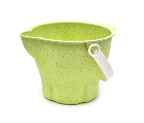 WOOPIE GREEN Zestaw do Piasku w Wiaderku z Samochodem 11 el. BIODEGRADOWALNY ORGANICZNY MATERIAŁ