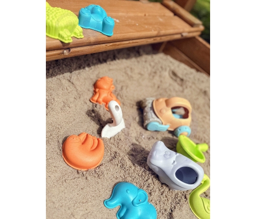 WOOPIE GREEN Zestaw do Piasku z Samochodzikiem 10 el. BIODEGRADOWALNY ORGANICZNY MATERIAŁ