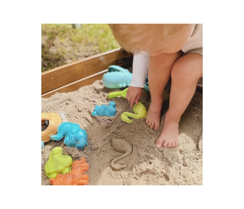 WOOPIE GREEN Zestaw do Piasku z Samochodzikiem 10 el. BIODEGRADOWALNY ORGANICZNY MATERIAŁ