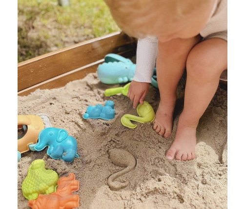 WOOPIE GREEN Zestaw do Piasku z Samochodzikiem 10 el. BIODEGRADOWALNY ORGANICZNY MATERIAŁ