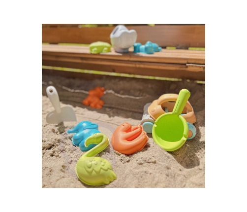 WOOPIE GREEN Zestaw do Piasku z Samochodzikiem 10 el. BIODEGRADOWALNY ORGANICZNY MATERIAŁ