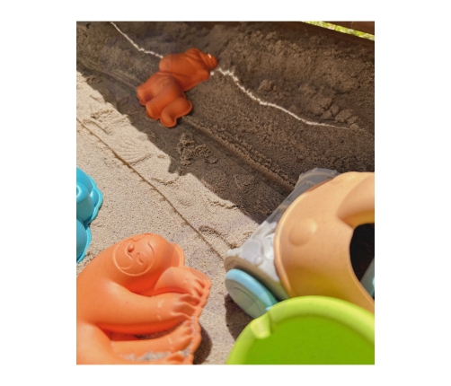 WOOPIE GREEN Zestaw do Piasku z Samochodzikiem 10 el. BIODEGRADOWALNY ORGANICZNY MATERIAŁ