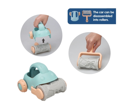 WOOPIE GREEN Zestaw do Piasku z Samochodzikiem 10 el. BIODEGRADOWALNY ORGANICZNY MATERIAŁ