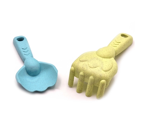 WOOPIE GREEN Zestaw 2w1 do Piasku i Wanny Żółwik Niebieski 8 el. BIODEGRADOWALNY ORGANICZNY MATERIAŁ