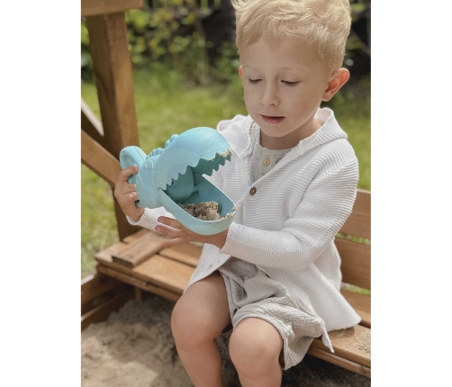 WOOPIE GREEN Krokodyl Łopatka Zbierak do Piasku i Wody Niebieska BIODEGRADOWALNY ORGANICZNY MATERIAŁ