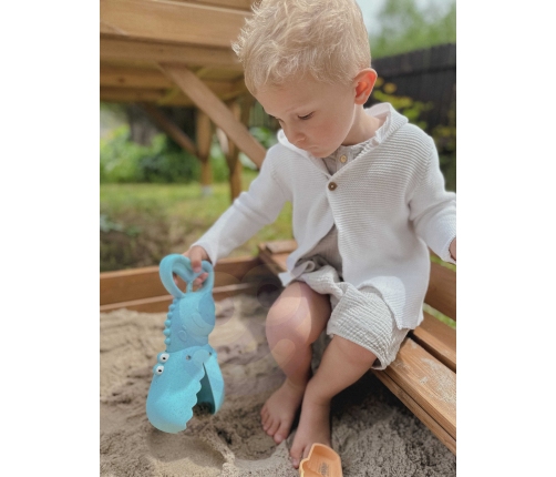 WOOPIE GREEN Krokodyl Łopatka Zbierak do Piasku i Wody Niebieska BIODEGRADOWALNY ORGANICZNY MATERIAŁ