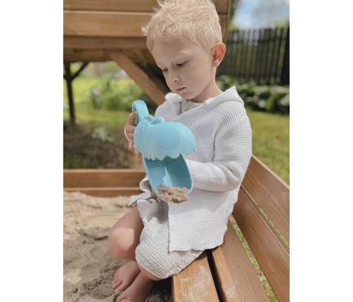 WOOPIE GREEN Krokodyl Łopatka Zbierak do Piasku i Wody Niebieska BIODEGRADOWALNY ORGANICZNY MATERIAŁ