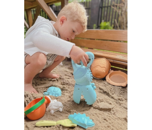 WOOPIE GREEN Krokodyl Łopatka Zbierak do Piasku i Wody Niebieska BIODEGRADOWALNY ORGANICZNY MATERIAŁ